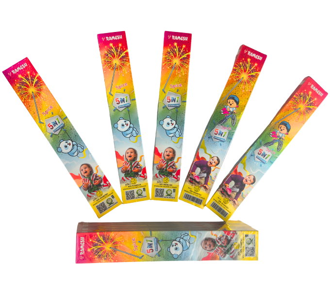 15cm Sparklers 5 Multi Colour Boxes